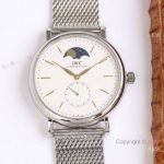 Swiss Replica IWC Schaffhausen Portofino Moonphase Watches with Gold Markers